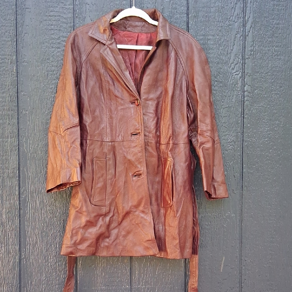 HM Leathercraft Women's Tan Leather Jacket